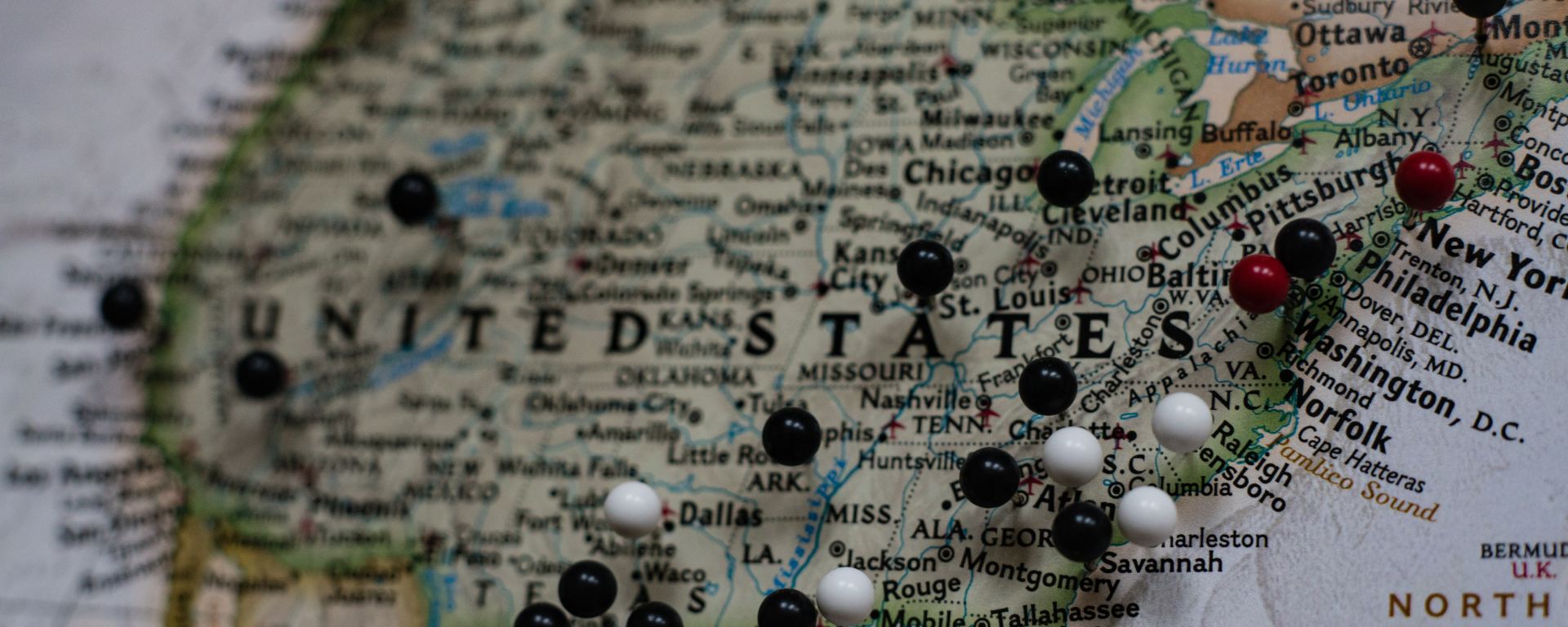 Decorative. Map of USA