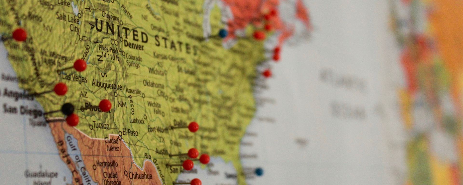 Decorative. Map of USA