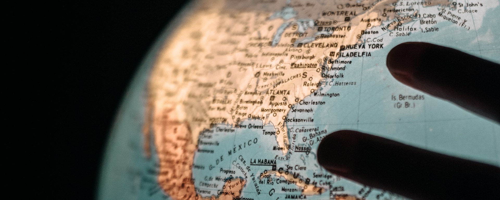 Decorative element, image of globe.