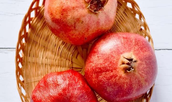 three pomegranates