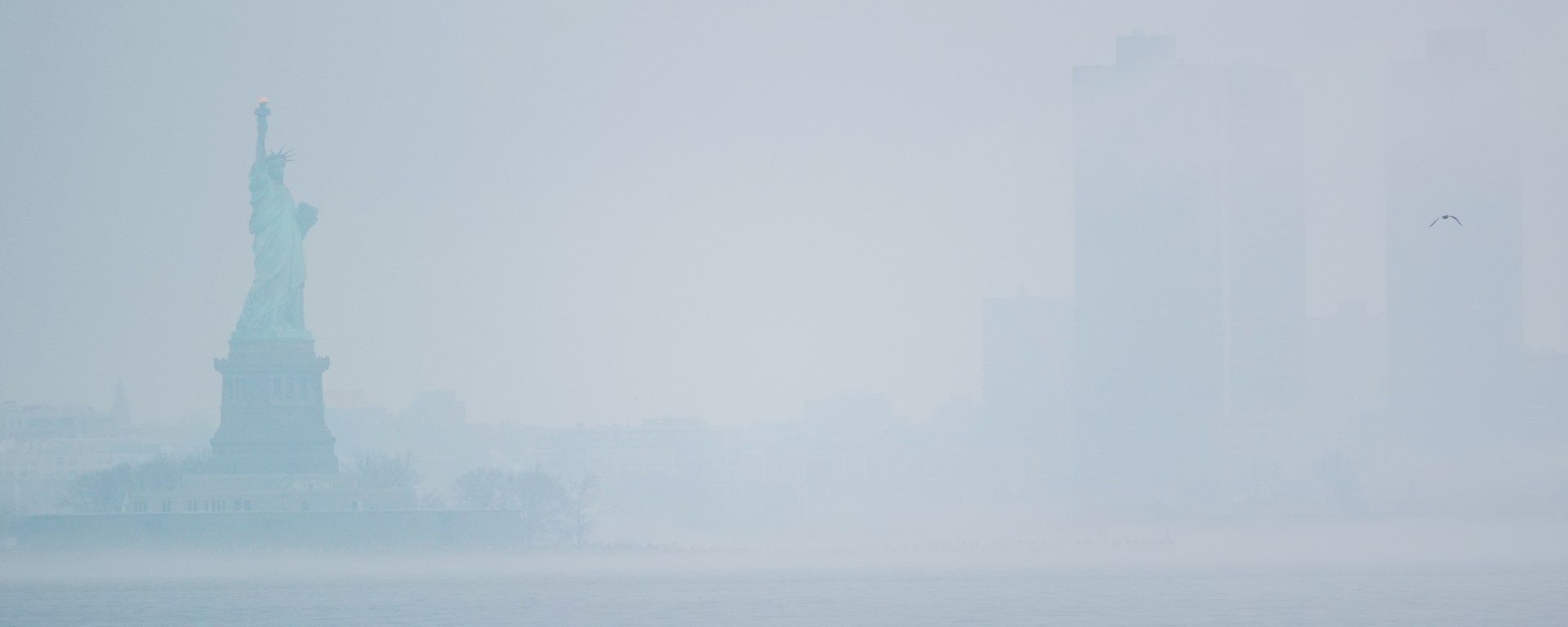 Statue of Liberty in the Fog