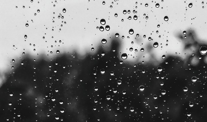 raindrops on glass